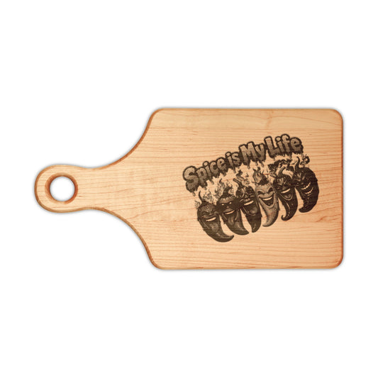 Spice Is My Life wooden cutting board | engraved kitchen serving board