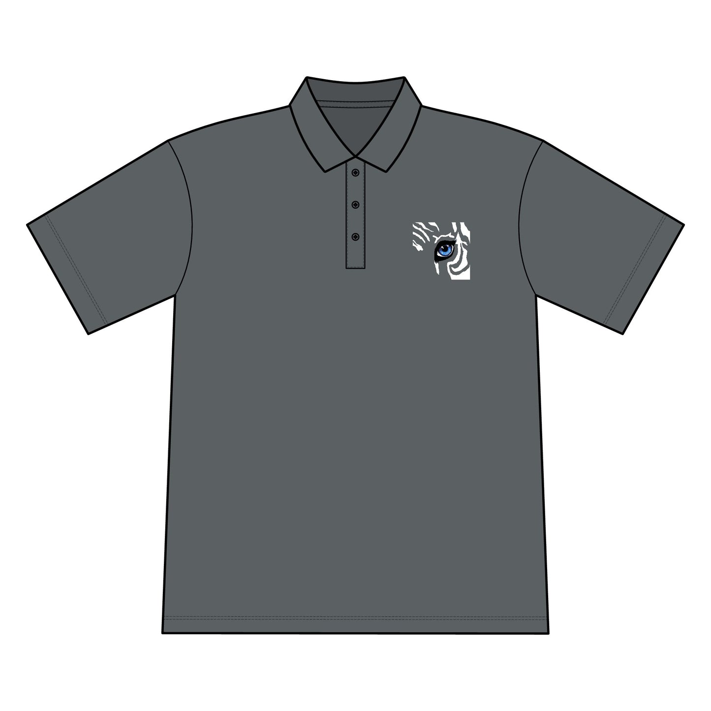 Embroidered Wave Hand Polo