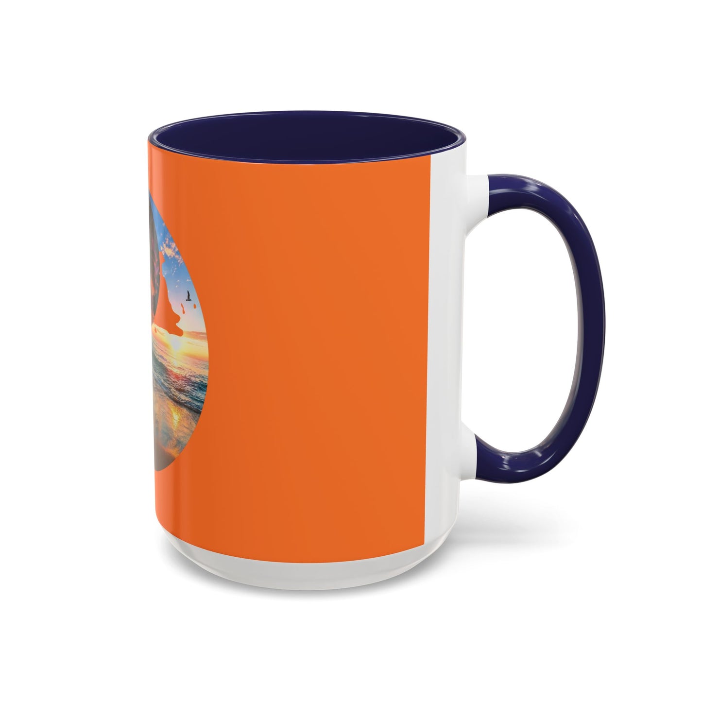 Sunset Yin Yang Beach Mug — Tropical Palm Sunrise Coffee Cup (11/15oz)