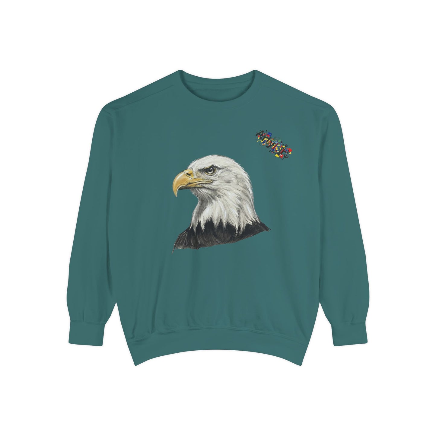 Eagle Portrait Sweatshirt — Majestic Bald Eagle Graphic Crewneck