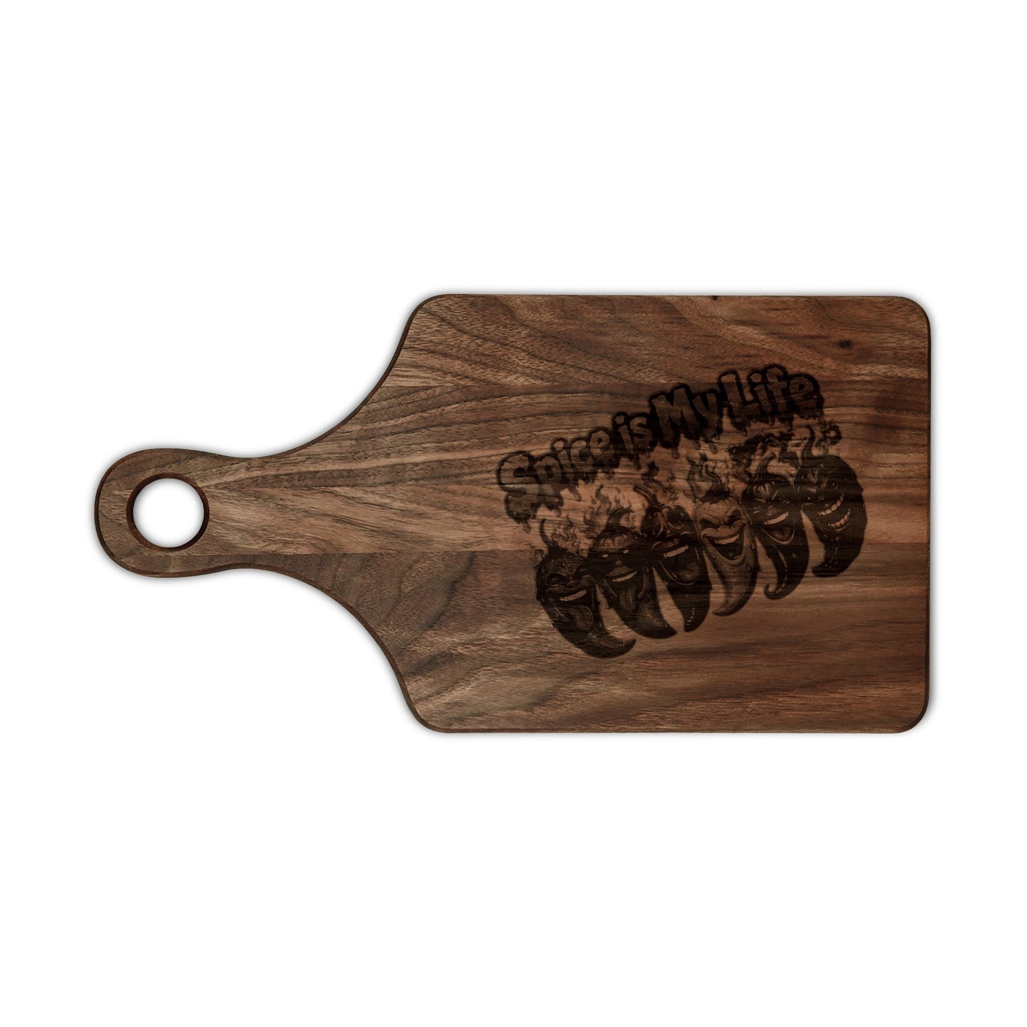 Spice Is My Life wooden cutting board | engraved kitchen serving board