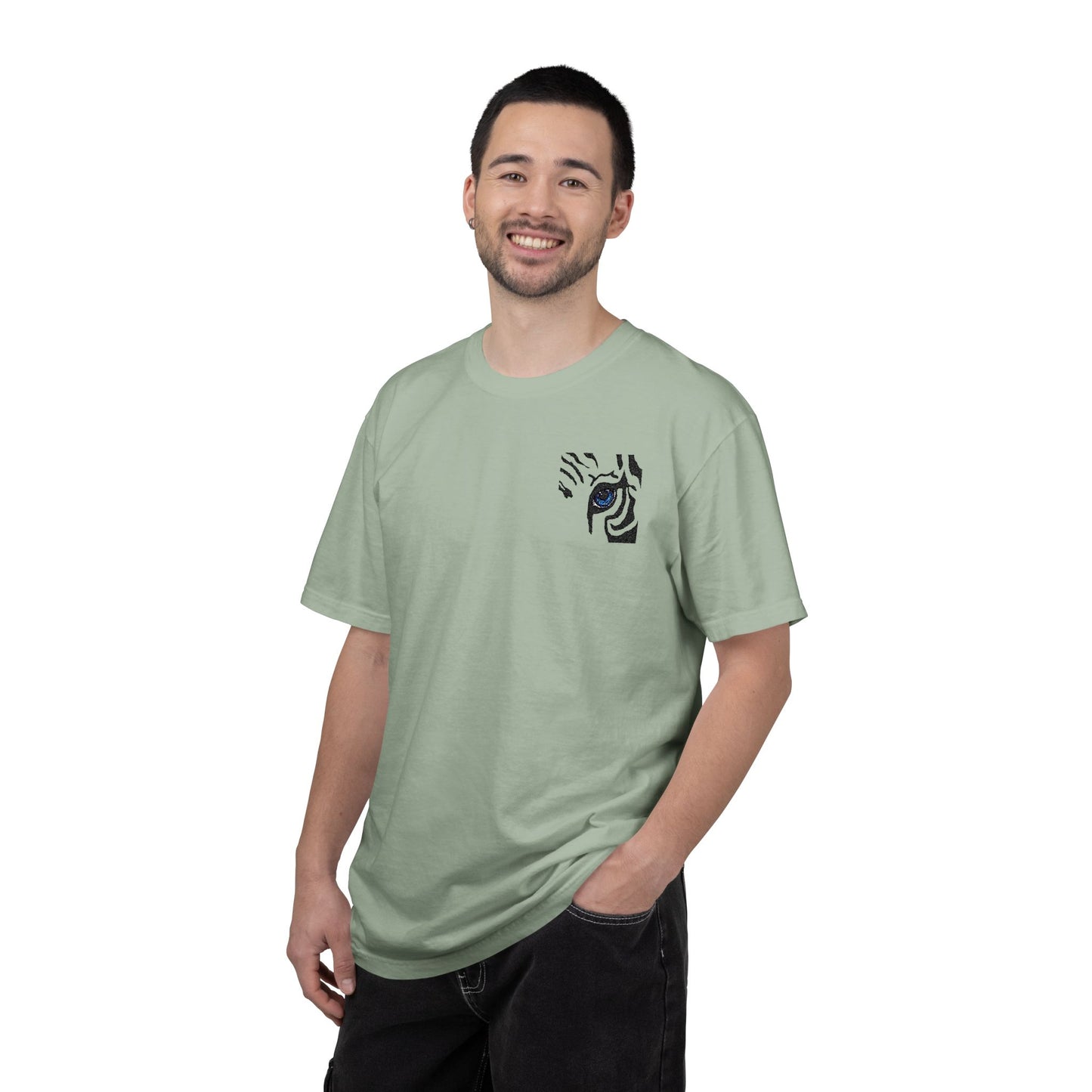 T-Shirt — Minimal Tiger Eye Chest Print