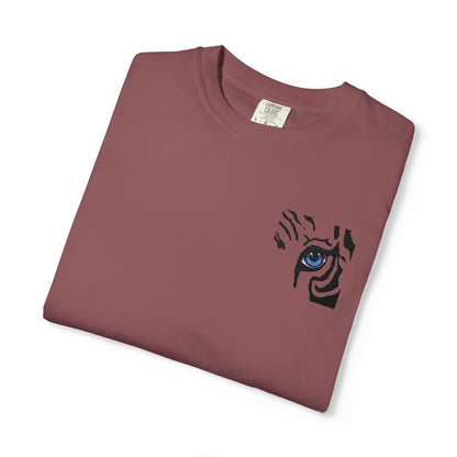 Tiger Eye Pocket T-Shirt — Minimal Tribal Tiger Eye Graphic Tee