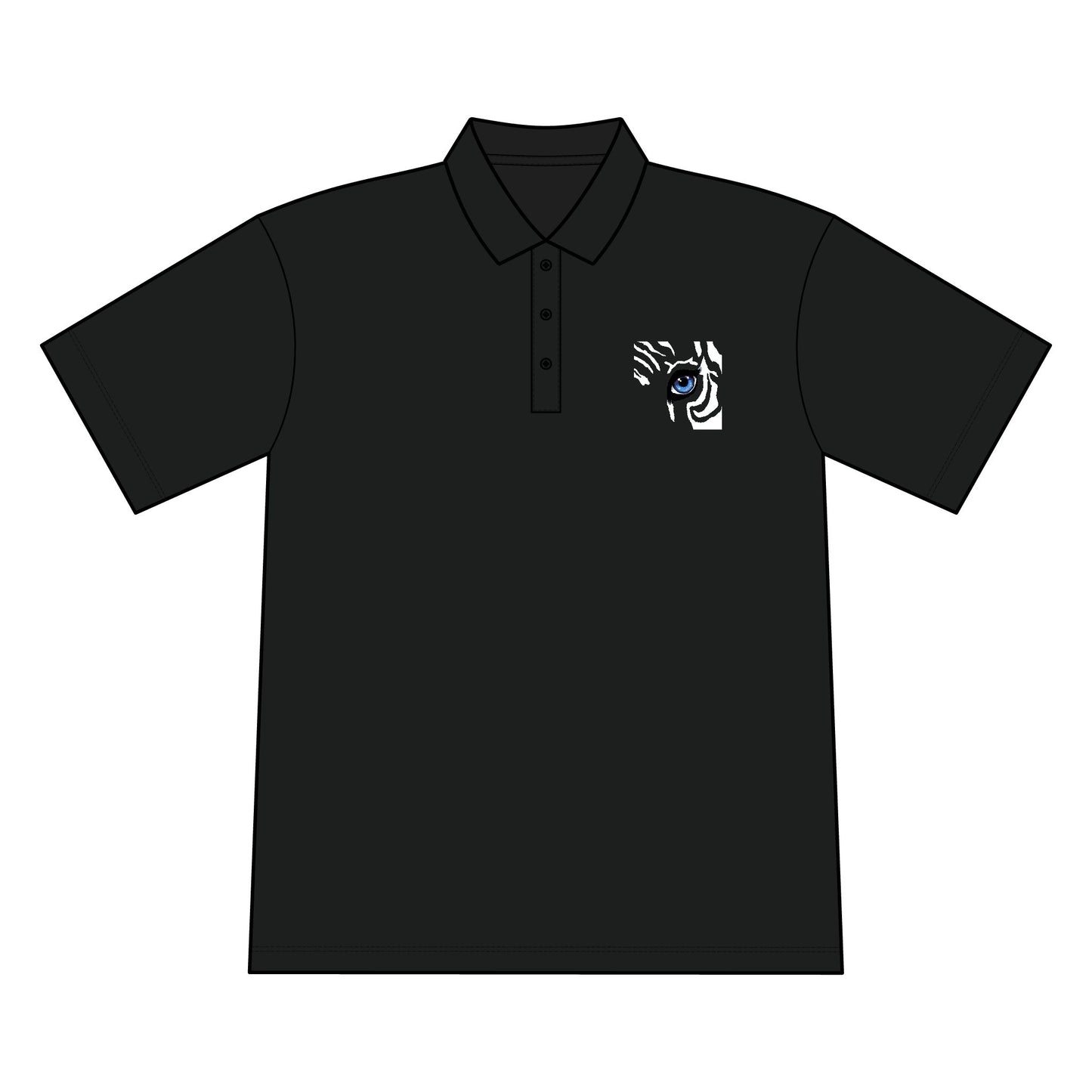 Embroidered Tiger Eye Polo T-Shirt