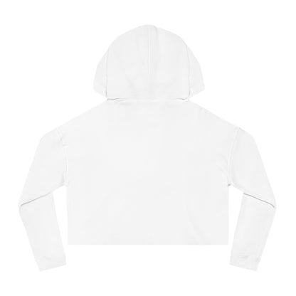 Blessed Floral Cropped Hoodie — Women’s Pink Orchid Hooded Sweatshirt