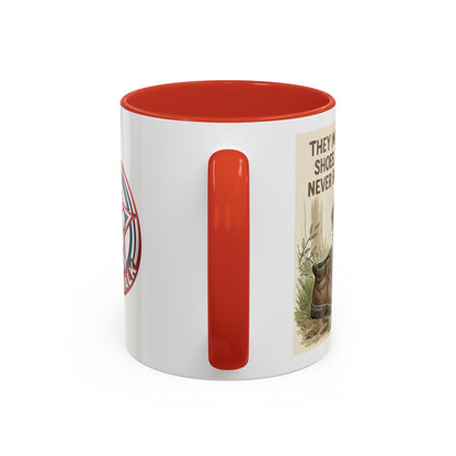 Dogwalk Paw Star Accent Coffee Mug — Cute Vintage Dog Illustration, Perfect Gift for Dog Lovers (11/15 oz)