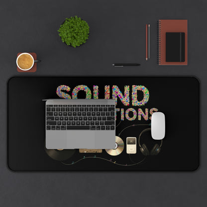 Sound Generations Desk Mat — Retro Vinyl, Cassette & Headphones Mousepad