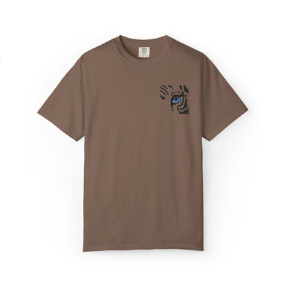 Tiger Eye Pocket T-Shirt — Minimal Tribal Tiger Eye Graphic Tee