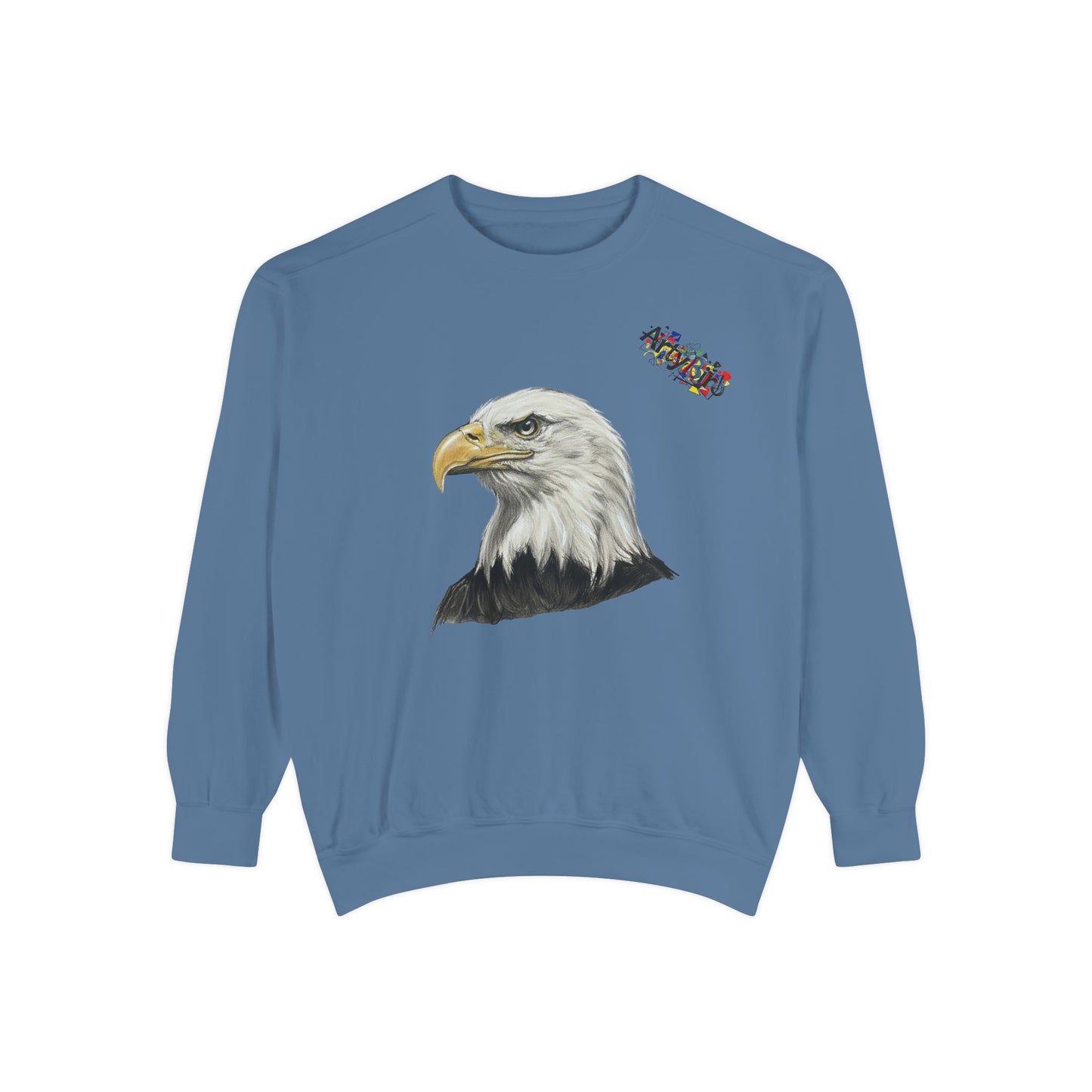 Eagle Portrait Sweatshirt — Majestic Bald Eagle Graphic Crewneck