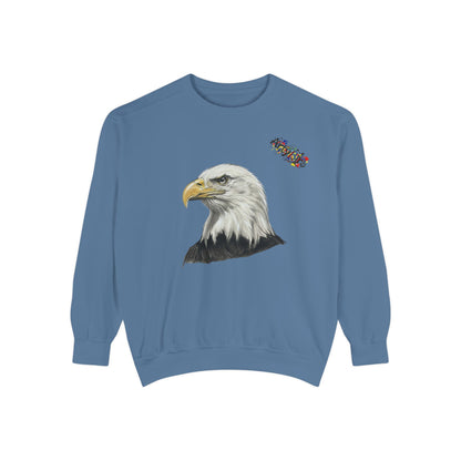 Eagle Portrait Sweatshirt — Majestic Bald Eagle Graphic Crewneck