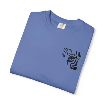 Tiger Eye Pocket T-Shirt — Minimal Tribal Tiger Eye Graphic Tee