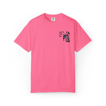 Tiger Eye Pocket T-Shirt — Minimal Tribal Tiger Eye Graphic Tee