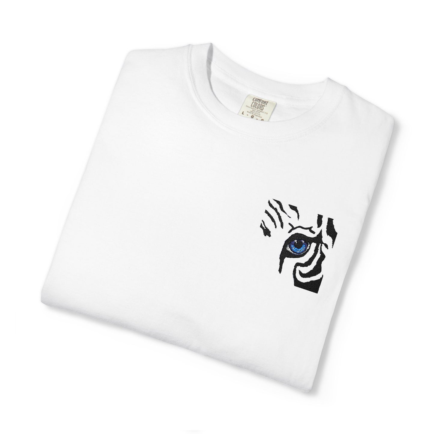 Tiger Eye Pocket T-Shirt — Minimal Tribal Tiger Eye Graphic Tee