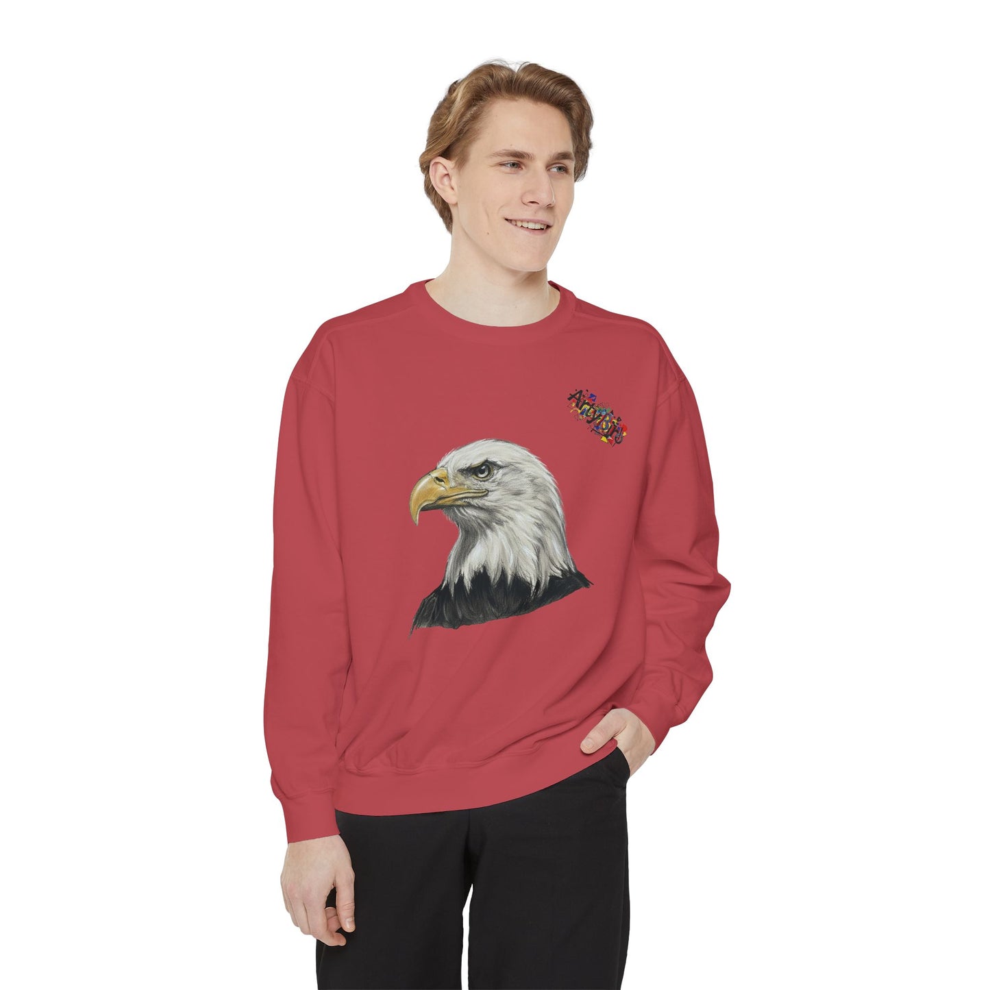 Eagle Portrait Sweatshirt — Majestic Bald Eagle Graphic Crewneck
