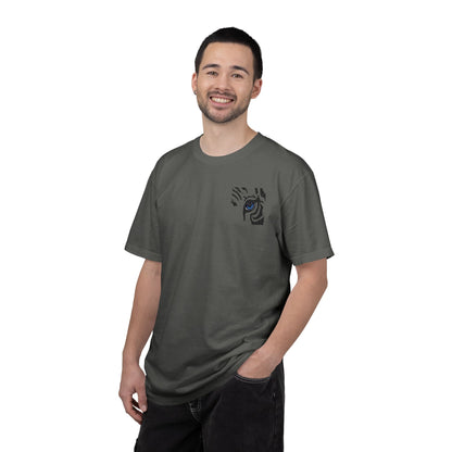 Tiger Eye Pocket T-Shirt — Minimal Tribal Tiger Eye Graphic Tee