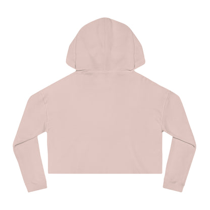 Blessed Floral Cropped Hoodie — Women’s Pink Orchid Hooded Sweatshirt