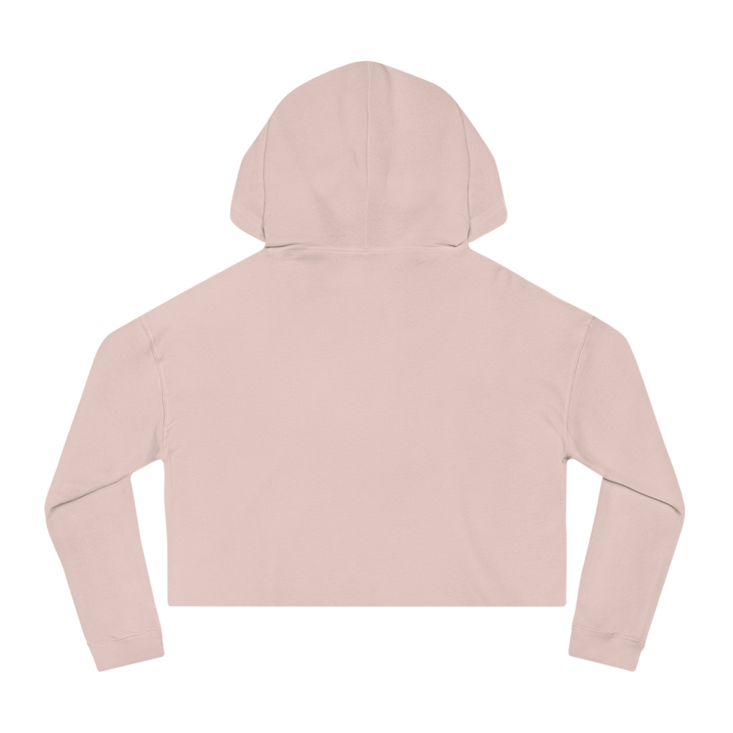 Blessed Floral Cropped Hoodie — Women’s Pink Orchid Hooded Sweatshirt