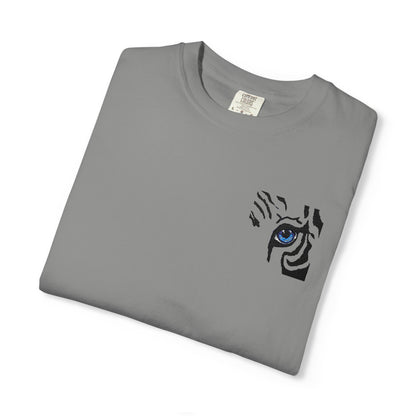 Tiger Eye Pocket T-Shirt — Minimal Tribal Tiger Eye Graphic Tee