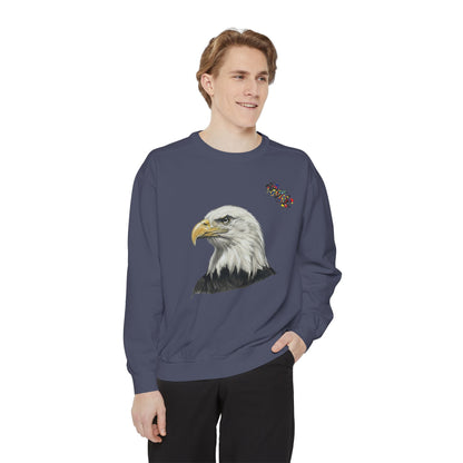 Eagle Portrait Sweatshirt — Majestic Bald Eagle Graphic Crewneck