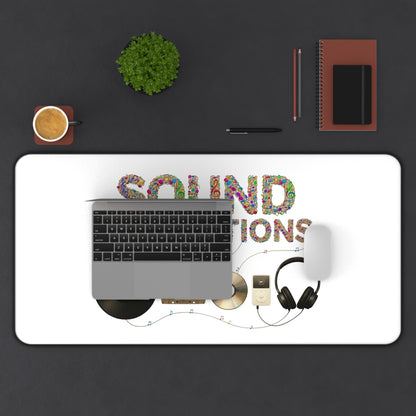 Desk Mat — "Sound Generations" Retro Music Gear Gaming/Work Desk Pad