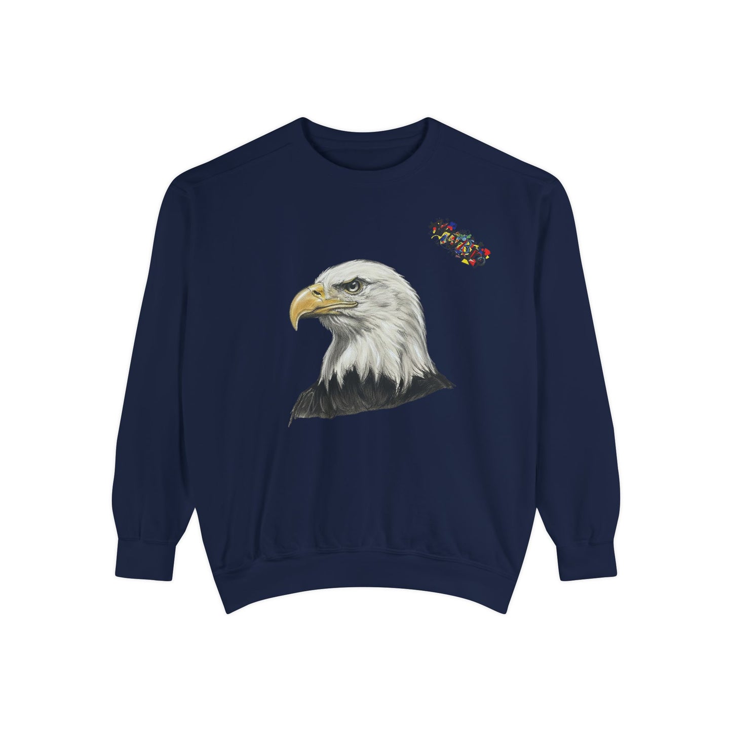 Eagle Portrait Sweatshirt — Majestic Bald Eagle Graphic Crewneck