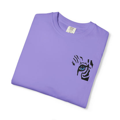 Tiger Eye Pocket T-Shirt — Minimal Tribal Tiger Eye Graphic Tee