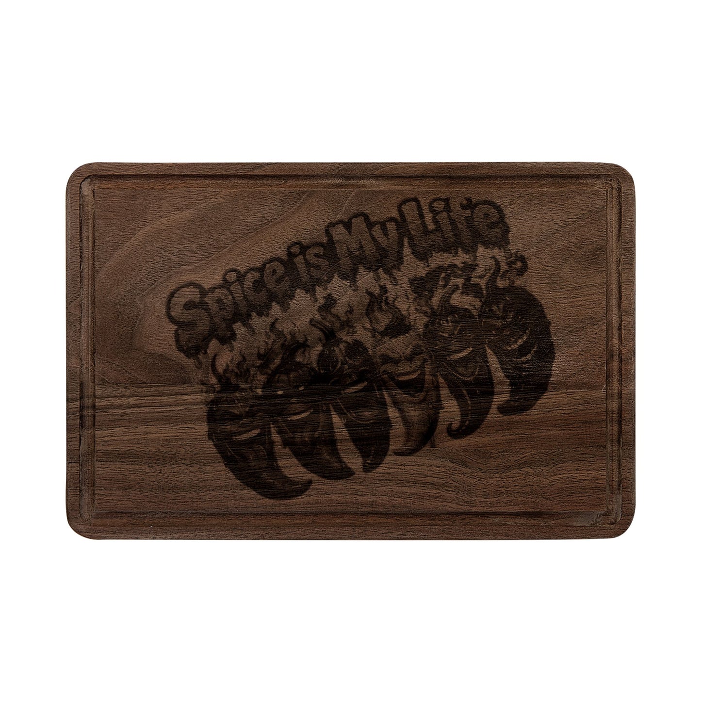 Spice Is My Life wooden cutting board | engraved kitchen serving board