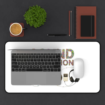 Desk Mat — "Sound Generations" Retro Music Gear Gaming/Work Desk Pad