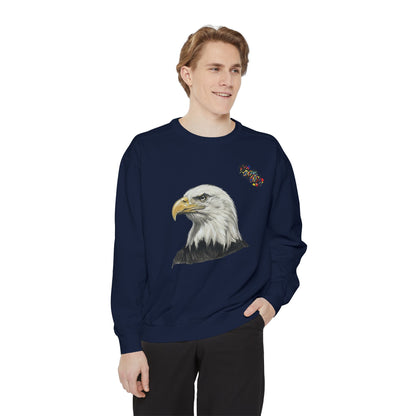 Eagle Portrait Sweatshirt — Majestic Bald Eagle Graphic Crewneck