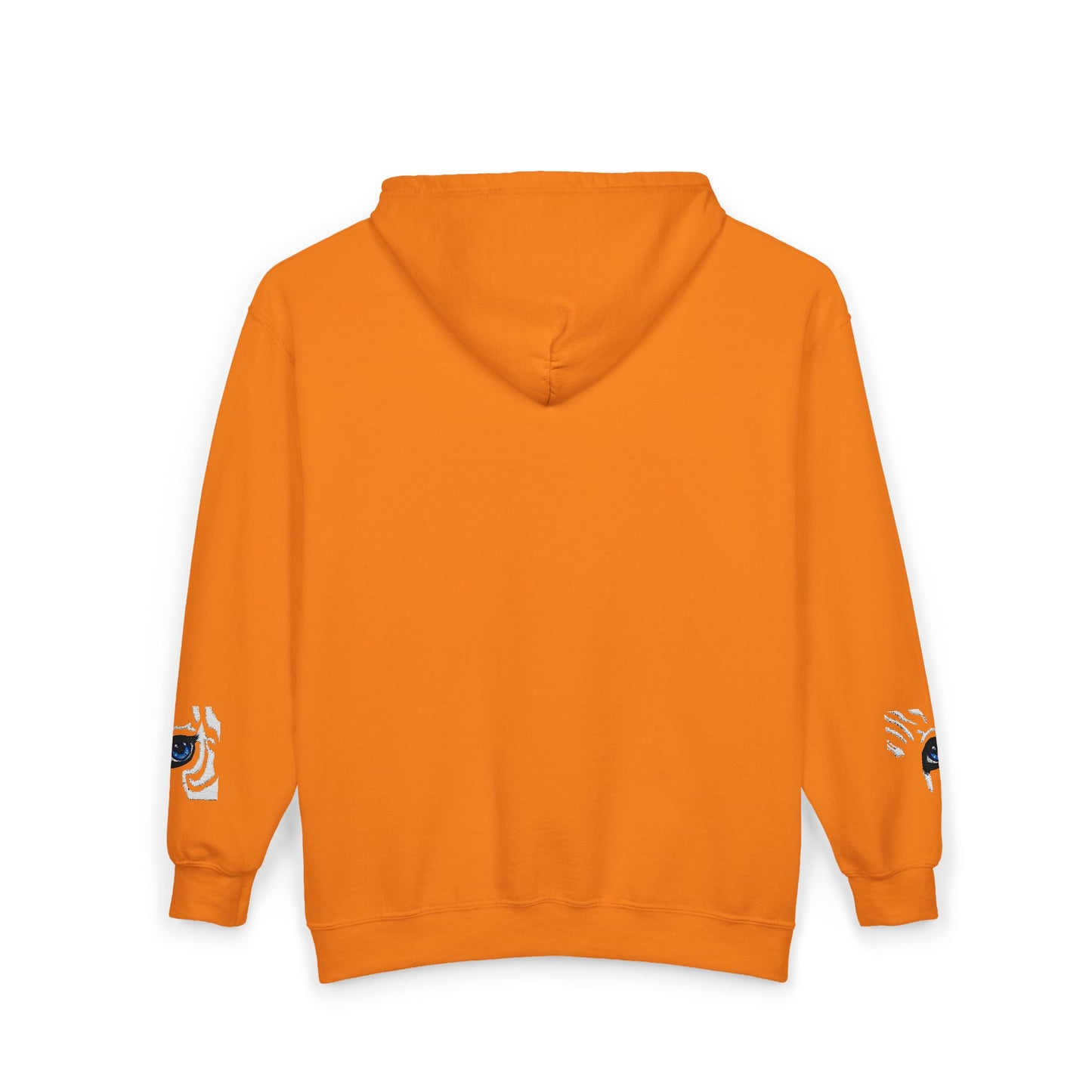Zebra Eye Zip Hoodie — Minimal Animal Print Full-Zip Sweatshirt