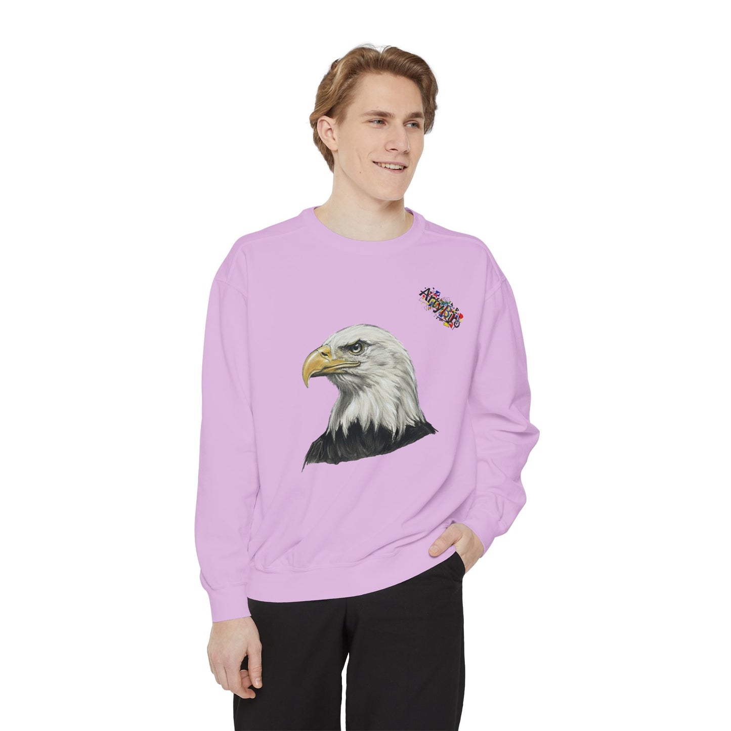 Eagle Portrait Sweatshirt — Majestic Bald Eagle Graphic Crewneck