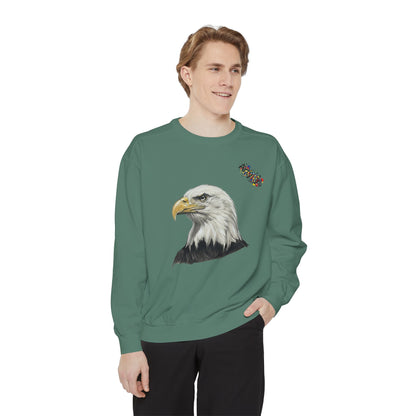 Eagle Portrait Sweatshirt — Majestic Bald Eagle Graphic Crewneck
