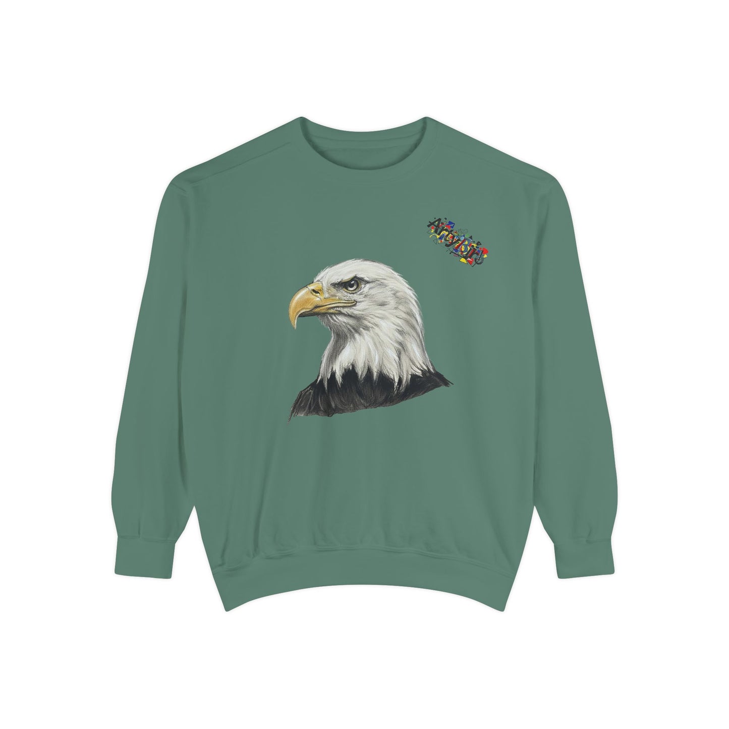 Eagle Portrait Sweatshirt — Majestic Bald Eagle Graphic Crewneck