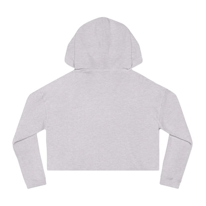 Blessed Floral Cropped Hoodie — Women’s Pink Orchid Hooded Sweatshirt