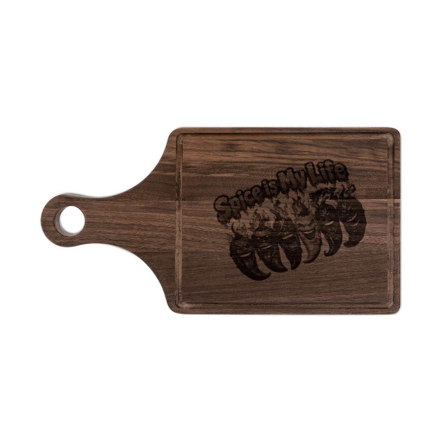Spice Is My Life wooden cutting board | engraved kitchen serving board