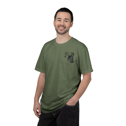 Tiger Eye Pocket T-Shirt — Minimal Tribal Tiger Eye Graphic Tee