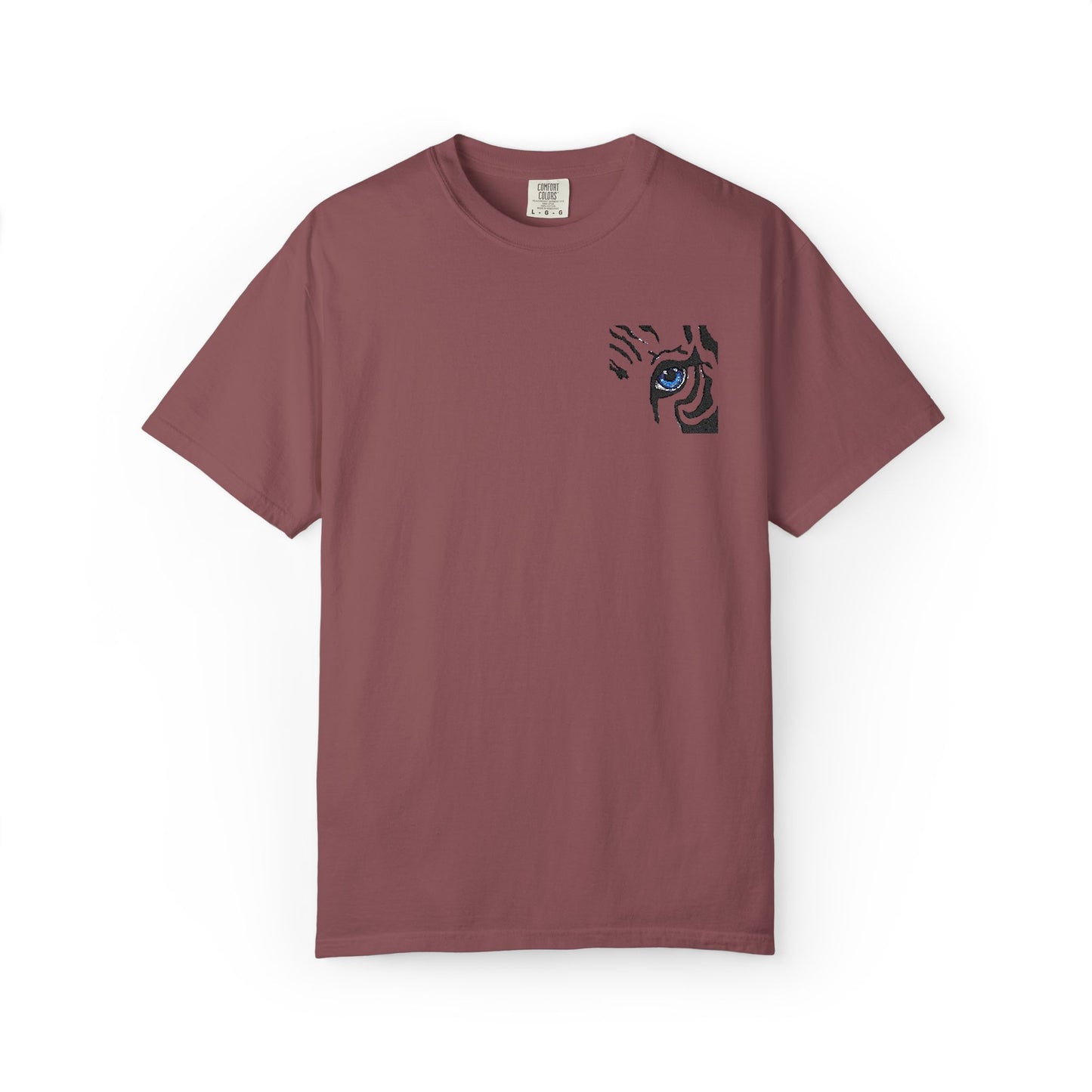 Tiger Eye Pocket T-Shirt — Minimal Tribal Tiger Eye Graphic Tee