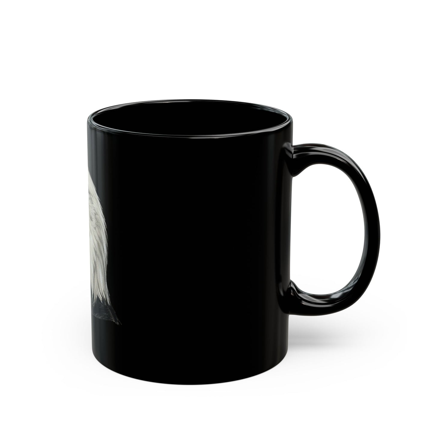 Bald Eagle Portrait Mug — Black Ceramic Coffee Cup (11oz/15oz)