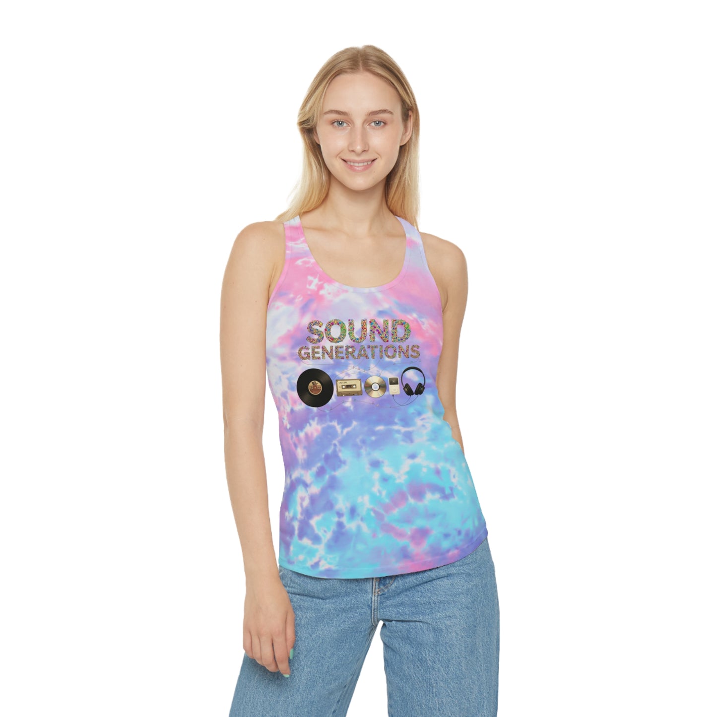 Sound Generations Tie-Dye Racerback Tank