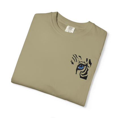Tiger Eye Pocket T-Shirt — Minimal Tribal Tiger Eye Graphic Tee