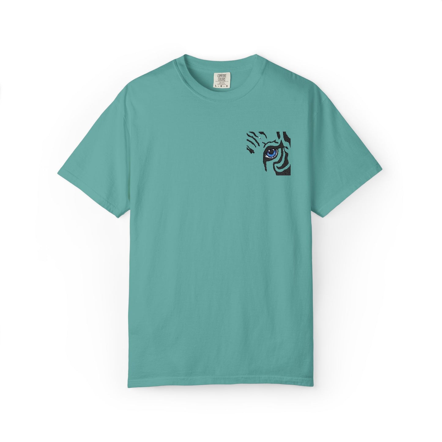 Tiger Eye Pocket T-Shirt — Minimal Tribal Tiger Eye Graphic Tee
