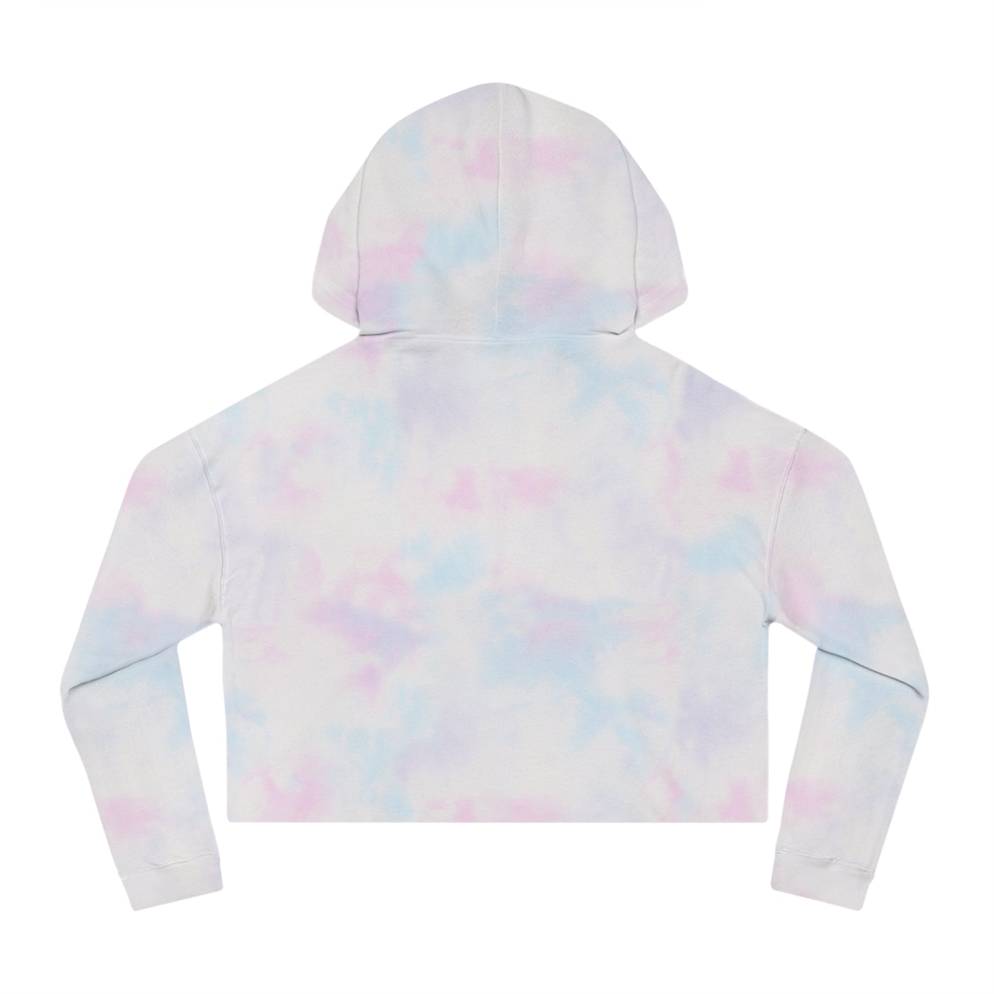 Blessed Floral Cropped Hoodie — Women’s Pink Orchid Hooded Sweatshirt