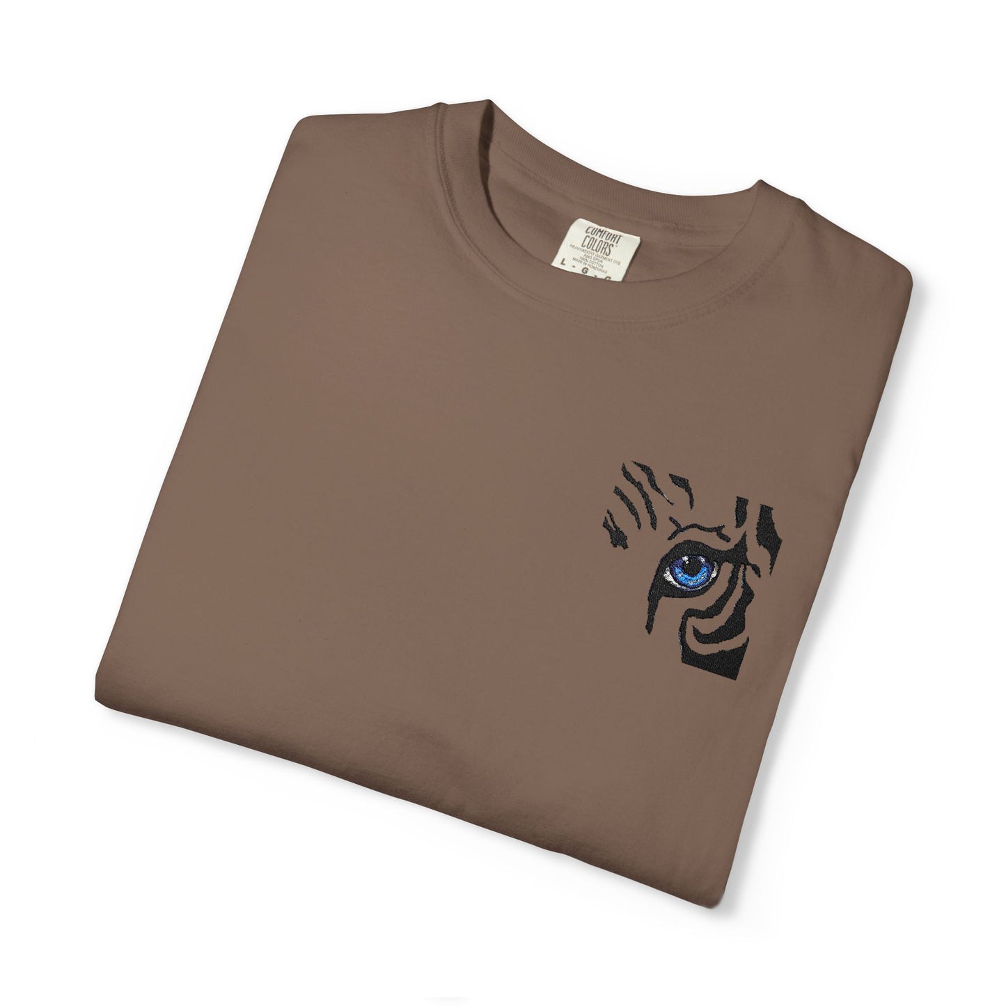Tiger Eye Pocket T-Shirt — Minimal Tribal Tiger Eye Graphic Tee