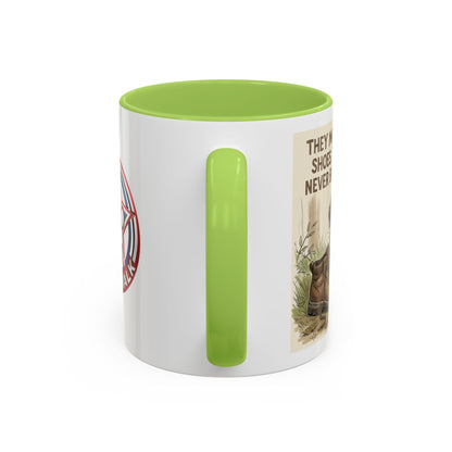 Dogwalk Paw Star Accent Coffee Mug — Cute Vintage Dog Illustration, Perfect Gift for Dog Lovers (11/15 oz)