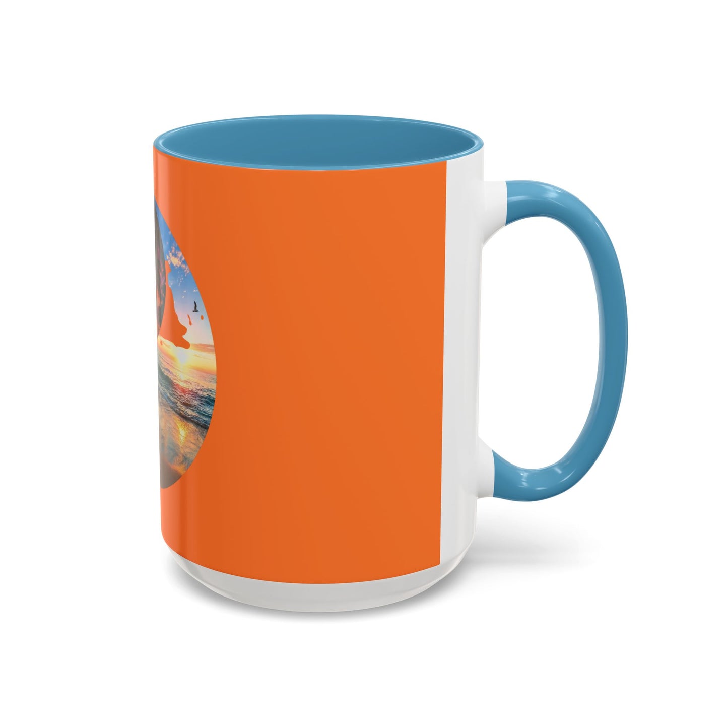 Sunset Yin Yang Beach Mug — Tropical Palm Sunrise Coffee Cup (11/15oz)