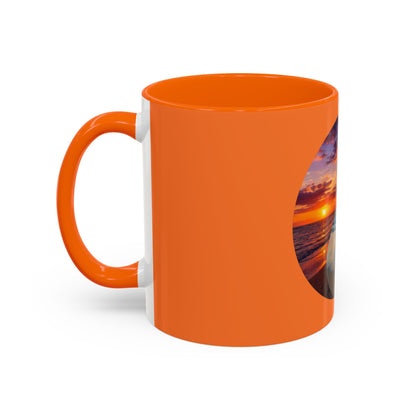 Sunset Yin Yang Beach Mug — Tropical Palm Sunrise Coffee Cup (11/15oz)