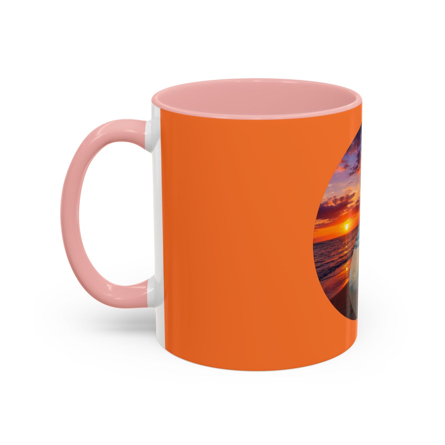 Sunset Yin Yang Beach Mug — Tropical Palm Sunrise Coffee Cup (11/15oz)