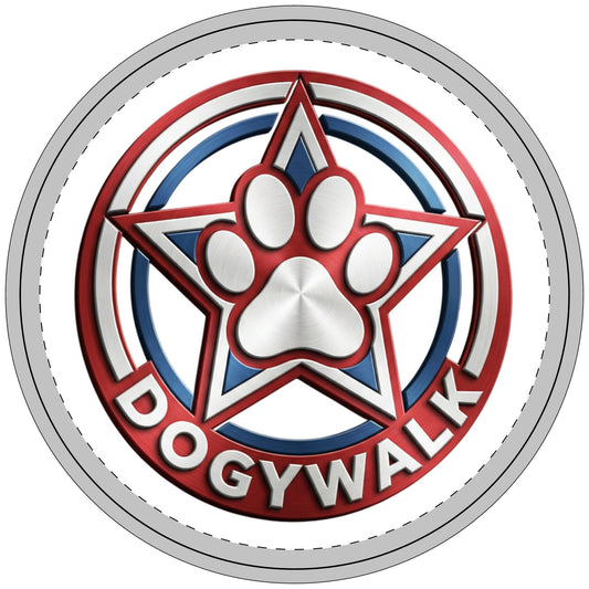 Dogywalk Retractable Pet Leash – Patriotic Paw Star Design