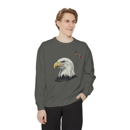 Eagle Portrait Sweatshirt — Majestic Bald Eagle Graphic Crewneck