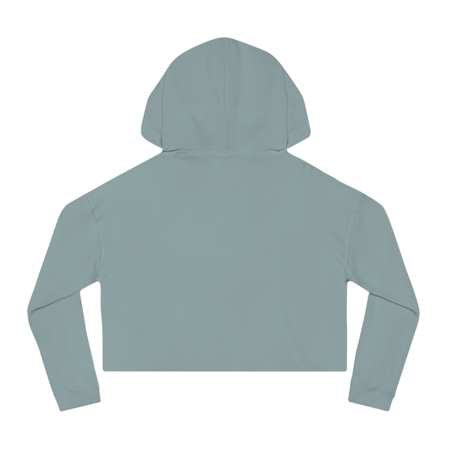Blessed Floral Cropped Hoodie — Women’s Pink Orchid Hooded Sweatshirt